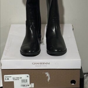 Giani Bernini Taharahhp Black Knee High Boots
